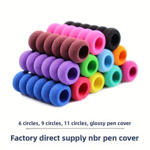 Empuñadura de Espuma NBR Antideslizante y Absorbente de Sudor, Protector de Dedos de Esponja Suave para Niños, para Mayor Comodidad al Escribir - Product Image 2