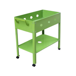 Jardinière surélevée à 2 niveaux, chariot de transport robuste, <span class=keywords><strong>étagère</strong></span> pour jardin - Product Image 5