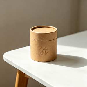Tube Cylindrique en Papier Kraft Recyclé de Qualité Alimentaire, Conception Personnalisée, pour l'Emballage du Thé, du Café et des Snacks, avec Taille Personnalisée et Film en Aluminium - Product Image 5