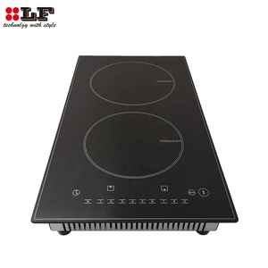 Table de cuisson à induction double verticale 3500W, cuisinière électrique encastrable, plaque à induction 2 brûleurs - Product Image 2