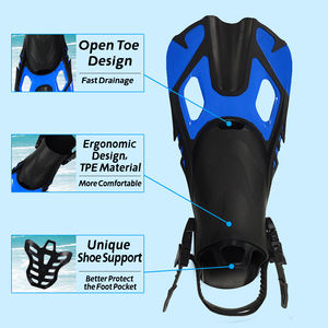 Nuevo Set de Buceo para Niños, Máscara de Buceo Anti-Fugas de PC <span class=keywords><strong>y</strong></span> Silicona con <span class=keywords><strong>Aletas</strong></span> para Jóvenes Nadadores, Venta al Por Mayor Disponible - Product Image 4