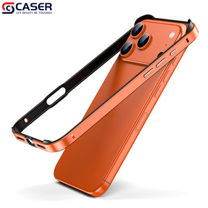 Cover per <span class=keywords><strong>iPhone</strong></span> Serie 17 (11-18 <span class=keywords><strong>Pro</strong></span> Max) in Lega di Alluminio Pura con Angoli Rialzati in Silicone, Protezione Anticaduta e Dissipazione del Calore - Product Image 2