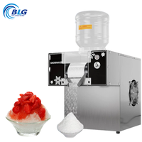 Machine à glace pilée commerciale en acier inoxydable de la marque BLG, équipement de restauration pour les boutiques de desserts, les magasins de thé au lait, usage professionnel