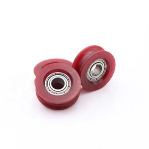 U rãnh Nylon con lăn bánh xe 6*21*7.8 mét tráng 686zz mang trượt cửa con lăn nhựa U rãnh ròng rọc bánh xe - Product Image 2