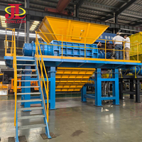 Broyeur à double arbre pour bois, plastique et pneus usagés avec boîte de vitesses planétaire – Machine de recyclage