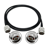 Câble coaxial RF N mâle vers N mâle RG58, câble de raccordement coaxial flexible, faible VSWR, blindage élevé pour test RF et communication
