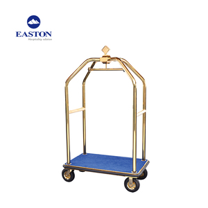 Carrello Portabagagli EASTON a Quattro Ruote per Hotel, Resistente, Stile Gabbia per Uccelli, con Capacità di 200 KG in Acciaio Inox e Ruote Orientabili - Product Image 5
