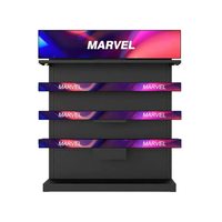 Écran LED numérique ultra-mince de 2,24 m de hauteur P2.5 pour intérieur, panneau d'affichage numérique, plug & play, totem LED pour hall d'hôtel