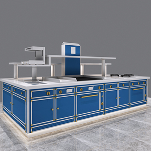 Ristorante dell'hotel lussuosa <span class=keywords><strong>stazione</strong></span> di cottura e isola di cottura e tavolo da Buffet Design attrezzature per ristoranti Mix di cibo 2 anni - Product Image 2
