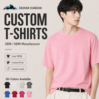 T-shirt 100% coton 230 GSM avec logo, impression de logo personnalisé, t-shirts pour hommes en gros, t-shirt uni personnalisé de haute qualité, homme