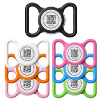 Collier pour animaux de compagnie avec étiquette d'identification personnalisable, code QR anti-perte, breloques personnalisées pour collier d'animal, collier GPS pour animaux S14