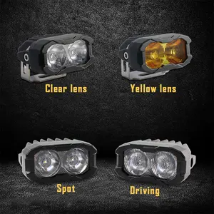 Extra 30W Spot Licht Zwart Werklicht Led Off Road Mistlamp 12V Voorbumper Mistlicht