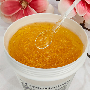 Оживляющий Крем 24 карат золото с гиалуроновой кислотой и центеллой увлажняющий антивозрастной и восстанавливающий 1 кг крем для лица для зрелой кожи - Product Image 4