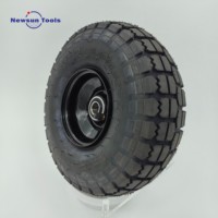 Pneu en caoutchouc NS 4.10/3.50-4 roue pneumatique avec roulement central de 5/8 "pour brouette de générateur de chariot de jardin de chariot de camion à main