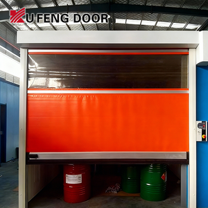 Porte rapide coulissante en PVC bon marché pour l'industrie chimique, pour utilisation en entrepôt, avec <span class=keywords><strong>ouverture</strong></span> automatique et isolation thermique - Product Image 1