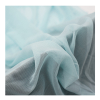 40d nylon 4 vías estiramiento malla sólida tela de punto tela de malla desnuda rollo de tul para vestido de boda