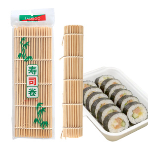 Tapis à sushi en bambou jaune, surface lisse, antiadhésif, <span class=keywords><strong>ustensile</strong></span> <span class=keywords><strong>pour</strong></span> <span class=keywords><strong>faire</strong></span> <span class=keywords><strong>des</strong></span> rouleaux de sushi - Product Image 6