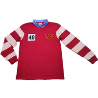 Hochwertige Baumwolle Langarm Rugby Team Wear Custom Number Jersey Polo Shirts