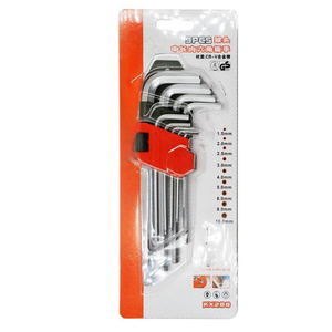 1,5 мм 2 мм 2,5 мм 3 мм 4 мм 5 мм 6 мм 8 мм 10 мм 9 шт. шестигранный гаечный ключ инструменты для ремонта автомобиля метрический ключ с шаровой головкой Набор шестигранных ключей - Product Image 6