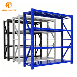 Venta al por mayor Estantes industriales de servicio pesado Estante de servicio mediano grueso multicapa de acero para almacenamiento de almacén Servicio ligero - Product Image 1
