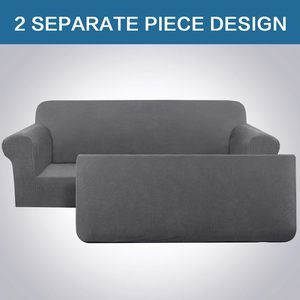Housse de canapé moderne extensible antidérapante en spandex, couleur unie, vente en gros à bas prix de Chine, ensemble de 1 à 3 pièces pour canapé et fauteuil (largeur 230-280 cm) - Product Image 2