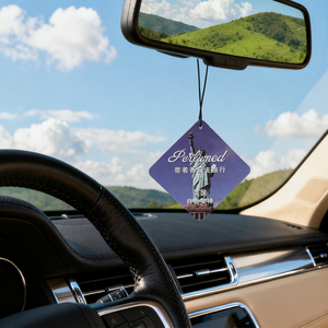 Désodorisant de voiture suspendu en papier imprimé en usine, parfum longue durée - Product Image 6