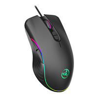 2026 Dropshipping Mouse Gaming Mini USB A867 RGB Bercahaya dengan Empat Kecepatan yang Dapat Disesuaikan 6400dpi, Mouse Berkabel untuk Kompetisi Elektronik