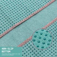 Serviette de yoga et de Pilates super absorbante et antidérapante pour la gym, en microfibre ultra douce avec poignées pour l'entraînement à domicile