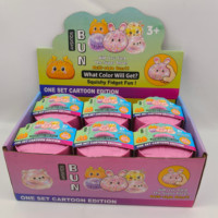 Jouet anti-stress en silicone en forme de cerf avec paillettes transparentes, mini boîte surprise pour enfants
