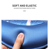 Tapis de souris ergonomique avec support de poignet avec base antidérapante en mousse à mémoire de forme pour accessoires de bureau informatique