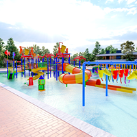Équipement de protection contre les éclaboussures parc aquatique aire de jeux extérieure