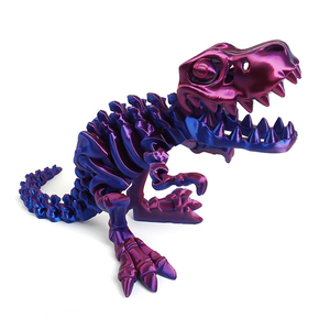 Figura de Dinosaurio Tiranosaurio Rex Impresa en 3D de Pangoo, Esqueleto de Plástico, Regalo Temático de Animales, Juguete Artesanal, Escala 1/12, Edades 7+ - Product Image 3