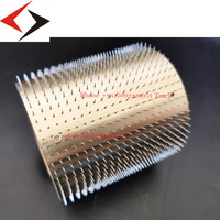 Rouleau perforateur SHINE EAST, rouleau à aiguilles en acier inoxydable, rouleau à pointes, rouleau en acier porcupine pour films et non-tissés