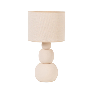 Оптовая продажа: Современная настольная лампа из белой керамики для спальни, офиса, дома, в стиле модерн, с абажуром из конопляной веревки - Product Image 2