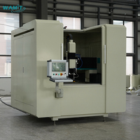 Machine de découpe jet d'eau CNC 3 axes en métal de type portique 3D haute pression avec protection 1010 1510