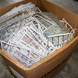 2Lians 2023331KC Squelettes de cartes de crédit en PVC plastique recyclé provenant des États-Unis pour le recyclage - Product Image 1