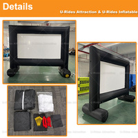 Écran de projection gonflable extérieur portable personnalisé grand cinéma gonflable en PVC avec explosion d'air