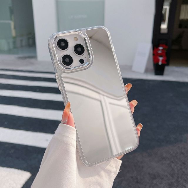 Makeup Mirror Mobile Phone Case for iphone 17 16 15 Pro Max New Luxury Designer Mirror Shell Phone Cover 14 13 12 11 XR