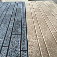 Façade décorative de haute qualité panneau sandwich en polyuréthane polystyrène sculpté en métal panneau sandwich extérieur revêtement en métal pour maison