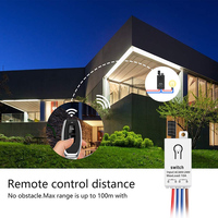 GLC Mini 120v 10a Relais 1 Gang 433mhz Récepteur Rf 50m Télécommande Interrupteur Sans Fil Ac 220v 230v Télécommande Interrupteur Pour Lampe