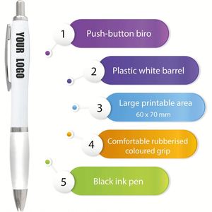 Wholesale Black Ink Custom Ballpoint <b>Pen</b> with LOGO Business Advertising Gift <b>Pen</b> Custom logo Plastic Ballpoint <b>Pen</b> - Product Image 4