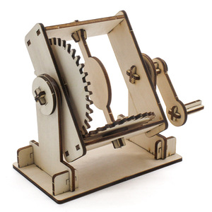 Kit de modelo de engranajes de madera, juguete educativo de ciencia de montaje manual para niños, juego de construcción de formas geométricas para aprendizaje STEM de 7 a 9 años - Product Image 4