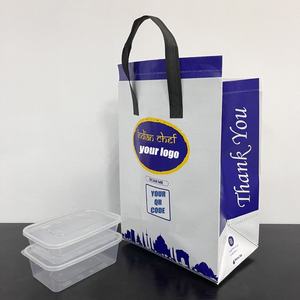 Sac isotherme personnalisé en aluminium non tissé avec logo pour la livraison de café, de bubble tea et de nourriture - Product Image 4