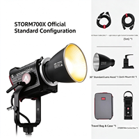 Aputure STORM 700x Lumière d'appoint professionnelle pour film et vidéo 700W, puissance réelle, sortie constante, éclairage couleur réglable froid-chaud