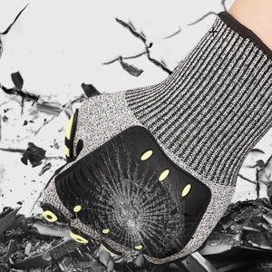 Gants de travail anti-vibration de sécurité de niveau 5 résistant aux chocs et aux coupures, de qualité professionnelle - Product Image 3