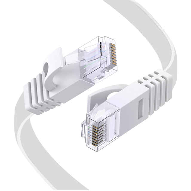 Factory OEM Price High Speed Cat6 Ethernet Flat Cable 30AWG 32AWG Bare Copper CCA Indoor/Outdoor 1m 30m UTP FTP SFTP RJ45 8P8C