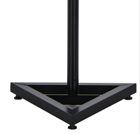 LEILEI SBS-9 support de haut-parleur en métal, robuste, hauteur réglable, moniteur de Studio, Base triangulaire, support au sol