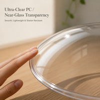 Maison pour chat transparente en PC pour intérieur, matériau PC rigide, niche pour animaux de compagnie, lit de couchage pour chats et chatons