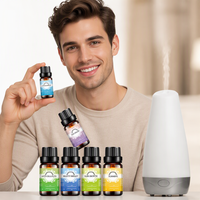 Coffret Cadeau d'Huiles Aromatiques Apothecary 5 Pièces - Collection d'Huiles Essentielles pour le Sommeil, la Calme, l'Équilibre, la Restauration et la Tranquillité - Pour Diffuseur et Massage