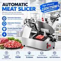 Trancheuse à viande congelée entièrement automatique de 12 pouces en acier inoxydable, machine à trancher le bœuf et le mouton en rouleaux pour restaurant